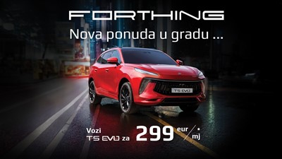 Vozi Forthing T5 EVO za 299€/mj