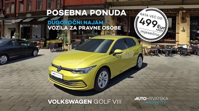 Posebna ponuda za dugoročni najam vozila - Volkswagen Golf već od 499 eur+pdv!